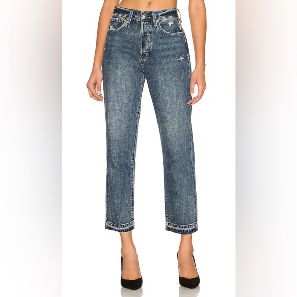 PISTOLA Charlie High Rise Straight Jeans in Eternal - Picture 5 of 5